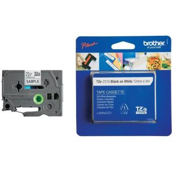 BROTHER Tape TZE-231S 12mm Black on White