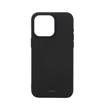 ONSALA Back Sil Touch Recycled MagSerie iPhone 15 Pro Max Black