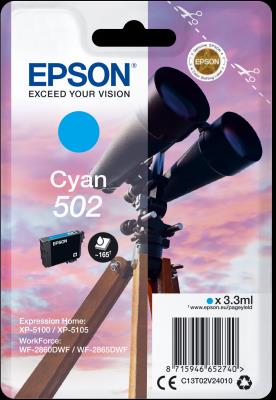 Epson 502 Ink 3,3 ml | 165Pages | Cyan