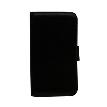 HAMA iPhone6 Plus Plånboksväsk Svart Läderlook 2 kredkortspl.