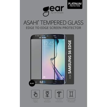 GEAR Härdat Glas 3D Full Cover Svart Samsung S6 Edge