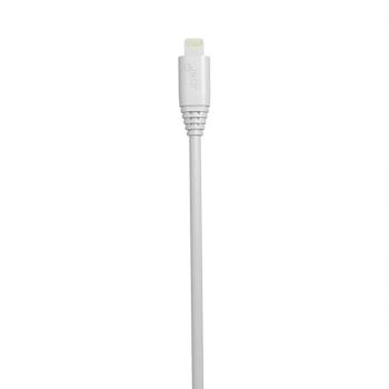 GEAR Laddkabel Lightning to USB-A 2m Vit MFI Rund Kabel