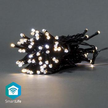 Nedis SmartLife Dekorativ LED | Sträng | Wi-Fi | Varm till cool vit | 50 LED's | 5.00 m | Android- / IOS