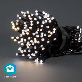 Nedis SmartLife Dekorativ LED | Sträng | Wi-Fi | Varm till cool vit | 100 LED's | 10.0 m | Android- / IOS