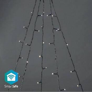 Nedis SmartLife Dekorativ LED | Träd | Wi-Fi | Varm Vit | 200 LED's | 20.0 m | 5 x 4 m | Android- / IOS