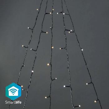Nedis SmartLife Dekorativ LED | Träd | Wi-Fi | Varm till cool vit | 200 LED's | 20.0 m | 5 x 4 m | Android- / IOS