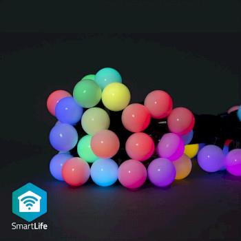 Nedis SmartLife Dekorativ LED | Festljus | Wi-Fi | RGB | 48 LED's | 10.8 m | Android- / IOS | Glödlampediameter: 30 mm