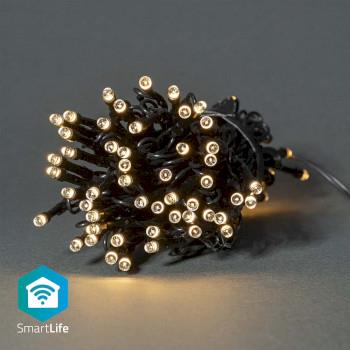 Nedis SmartLife Dekorativ LED | Sträng | Wi-Fi | Varm Vit | 50 LED's | 5.00 m | Android- / IOS