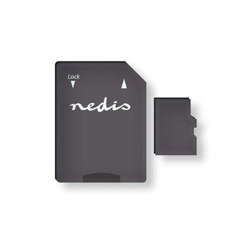 Nedis microSD-minneskort | microSDXC | 128 GB | Skrivhastighet: 90 MB/s | Läshastighet: 45 MB/s | UHS-I | SD-adapter ingår