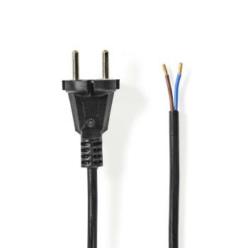 Nedis Dammsugare nätsladd | 7.00 m | CEE 7/17 | 250 V AC | 16 A | Svart | PVC
