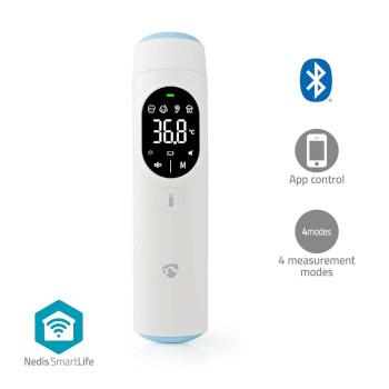 Nedis SmartLife Infraröd Termometer | LED Display | Öra / Pannan | Vit