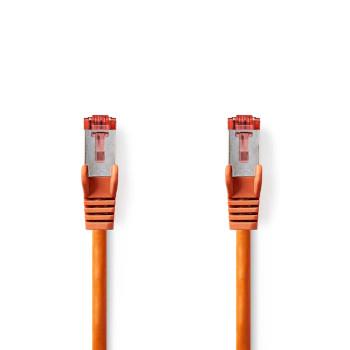 Nedis Cat 6 kabel | RJ45 hane | RJ45 hane | S/FTP | 1.50 m | Rund | LSZH | Orange | Plastpåse