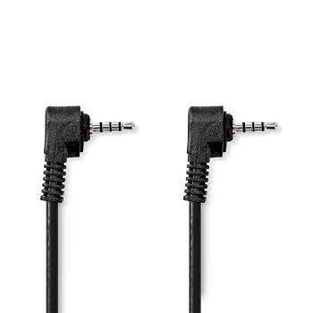Nedis Audio Video-kabel | 3.5 mm Hane | 3.5 mm Hane | Nickelplaterad | 2.00 m | Rund | PVC | Svart