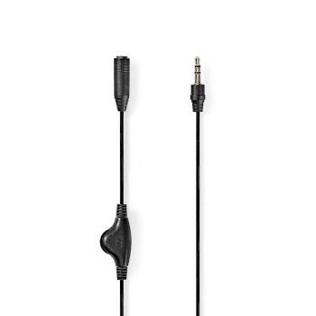 Nedis Stereoljudkabel | 3.5 mm Hane | 3.5 mm Hona | Nickelplaterad | 1.00 m | Rund | Label