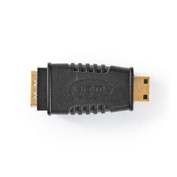 Nedis HDMI- Adapter | HDMI- Mini kontakt | HDMI- Hona | Guldplaterad | Rak | ABS | Svart | 1 st. | Plastpåse