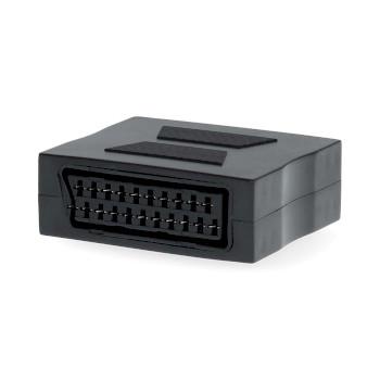Nedis SCART-adapter | SCART Hona | SCART Hona | Nickelplaterad | Rak | ABS | Svart | 1 st. | Låda