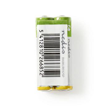 Nedis Alkaline Batteri AAA | 1.5 V DC | 2-krympförpackning