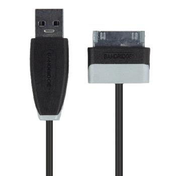 Bandridge Synk och Laddningskabel Samsung 30-Pin Hane - USB A hane 1.00 m Svart