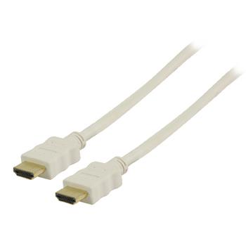 Valueline High Speed HDMI Kabel med Ethernet HDMI Kontakt - HDMI Kontakt 0.50 m Vit
