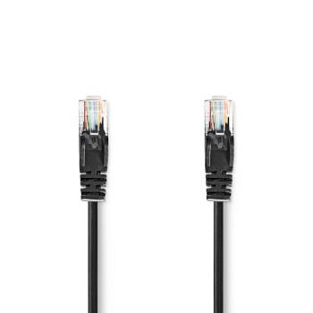 Nedis Cat 5e kabel | U/UTP | RJ45 hane | RJ45 hane | 0.50 m | Rund | PVC | Svart | Kuvert
