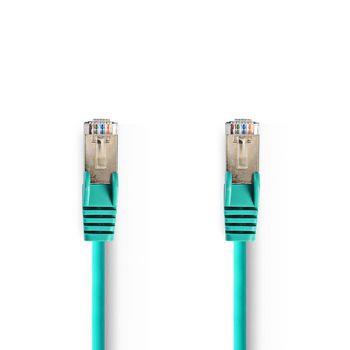 Nedis Cat 5e kabel | SF/UTP | RJ45 hane | RJ45 hane | 30.0 m | Rund | PVC | Grön | Plastpåse