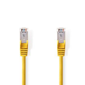 Nedis Cat 5e kabel | SF/UTP | RJ45 hane | RJ45 hane | 20.0 m | Rund | PVC | Gul | Plastpåse