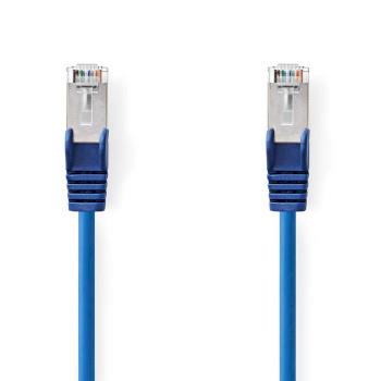 Nedis Cat 5e kabel | SF/UTP | RJ45 hane | RJ45 hane | 10.0 m | Rund | PVC | Blå | Plastpåse