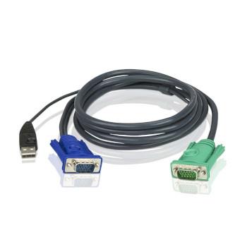 KVM Kabel VGA hane / USB A hane - Aten SPHD15-G 1.8 m