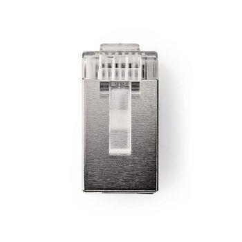 Nedis RJ45-kontakt | Hane | Solid STP CAT6 | Rak | Guldplaterad | 10 st. | PVC | Transparent | Låda