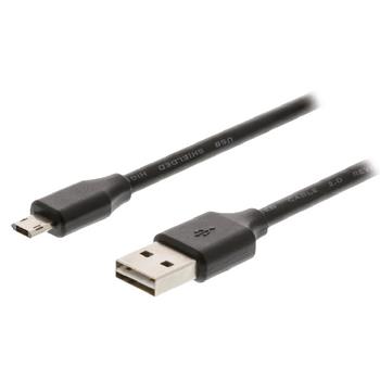 Valueline USB 2.0-Kabel USB A hane - Micro B-hane 2.00 m Svart