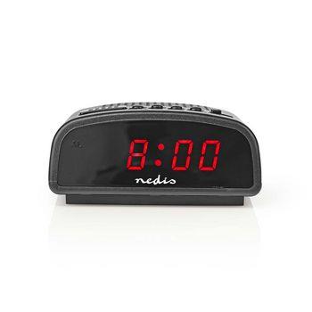 Nedis Digital skrivbords alarmklocka | LED Display | Snooze-funktion | Nej | Svart