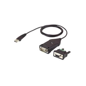 Aten USB 2.0 Adapter USB A hane - D-SUB 9-Pin Hane Svart