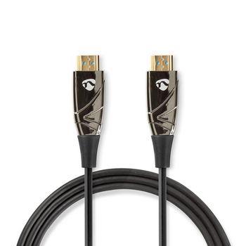 Nedis Aktiva optiska High Speed --HDMI kabel med Ethernet | HDMI- Kontakt | HDMI- Kontakt | 4K@60Hz | 18 Gbps | 30.0 m | Rund | PVC | Svart | Presentbox