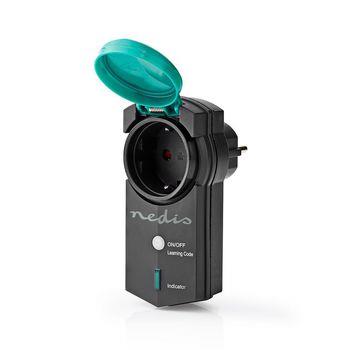 Nedis RF Plug | Mesh / 433 MHz | IP44 | 3680 W | Jordad kontakt / Typ F (CEE 7/7) | -20 - 50 °C | Grön / Svart