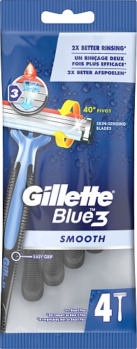 Gillette *Blue3 Smooth, 4-pack Engångshyvel