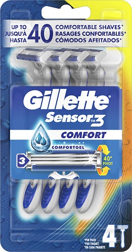 Gillette *Sensor 3 Comfort, 4-p Engångshyvel