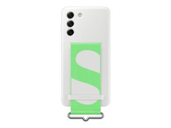 Samsung Silicone Cover W/ Strap Galaxy S21 FE White