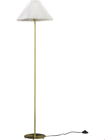 Golvlampa Ester mässing /vit 19338-25-01 Aneta