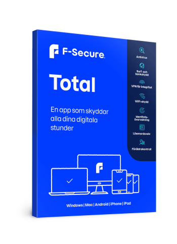 F-Secure Total  5 enheter  1 år  Attach