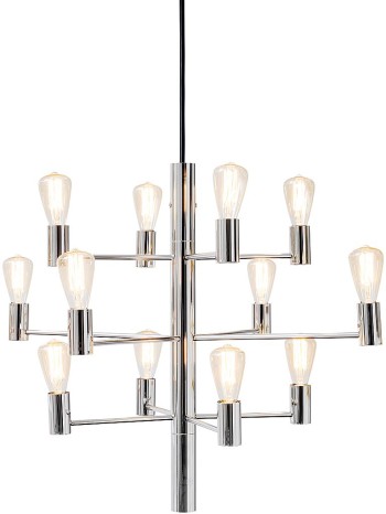 Taklampa Manola 12 krom Herstal