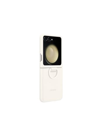 Samsung Flip5 Silicone Case With Ring - Cream