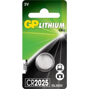 GP Lithium Cell Battery CR2025, 3V, 1-pack