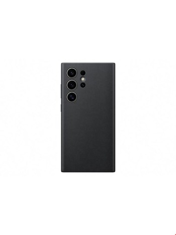 Galaxy S24 Ultra Vegan Leather Case Black