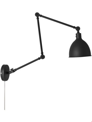 Vägglampa Bazar svart 2827660-4000 By Rydéns