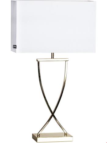 Bordslampa Omega 69 cm mässing/vit 2829620-5000 By Rydéns