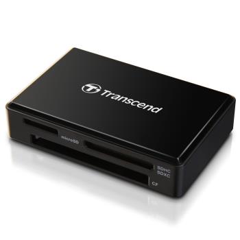 Transcend: Multiläsare F8 USB 3.1 Svart