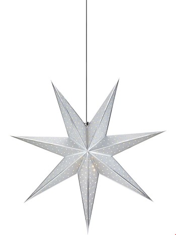 Julstjärna GLITTER 75 cm silver Markslöjd